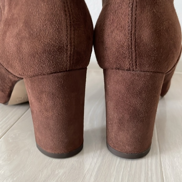 Valentino Brown Stretch Suede Knee Boot - Picture 4 of 12